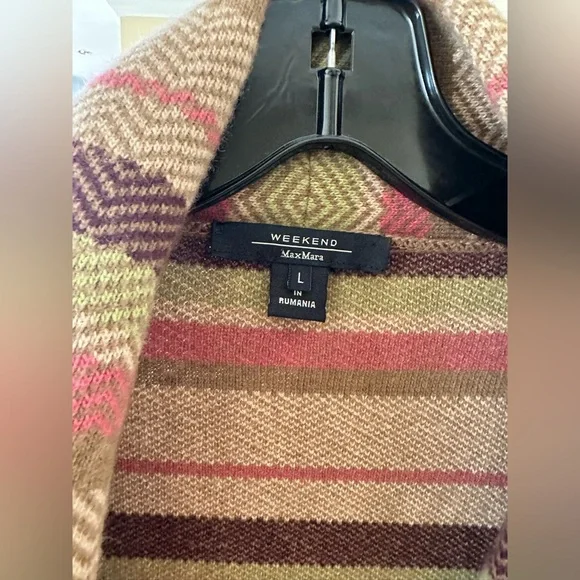 Max Mara Embroidered Cardigan Wool Jacket